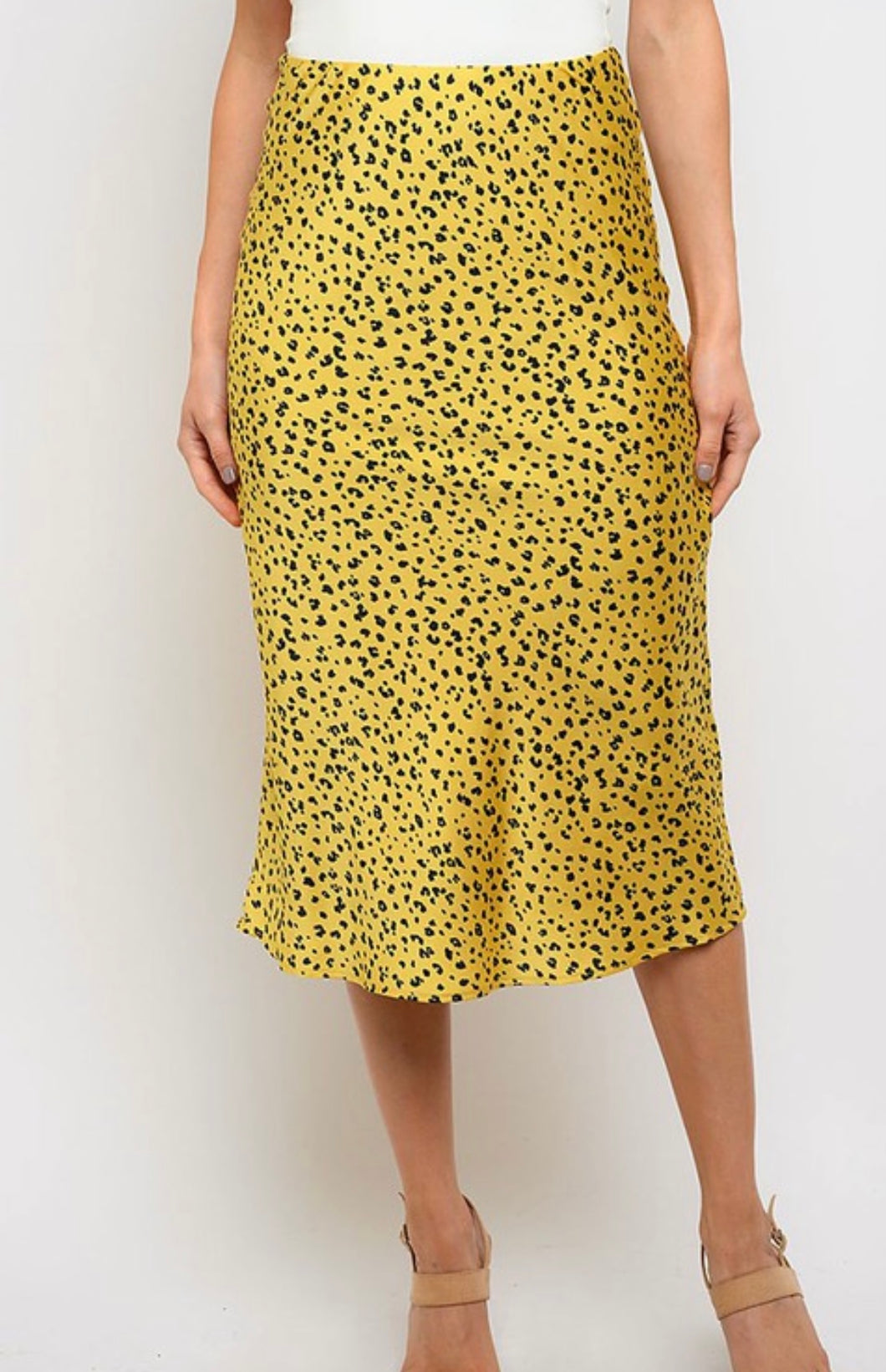 Animal Print Midi Skirt