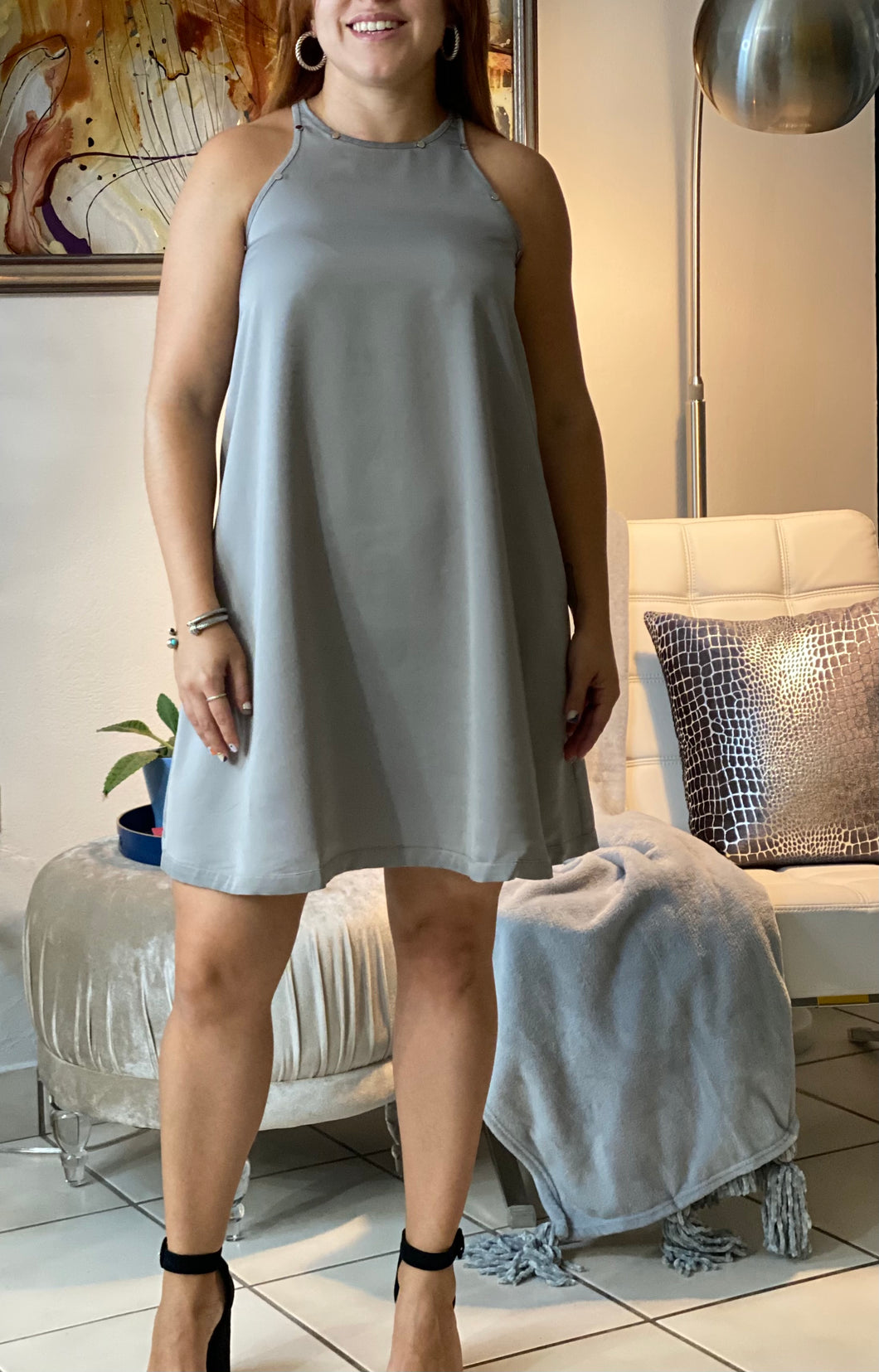 Stud A Line Dress